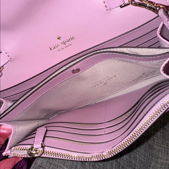 Kate Spade Crossbody Kerri Small Leather Lilac Bag NWT - Picture 12 of 16
